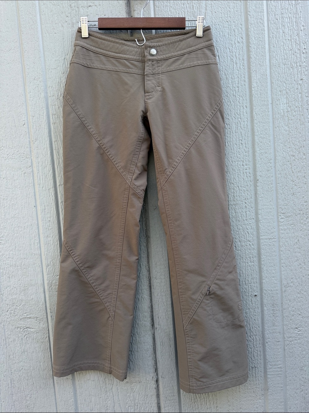 Athleta Women’s Khaki Stretch Outdoor Pants Size: 2P